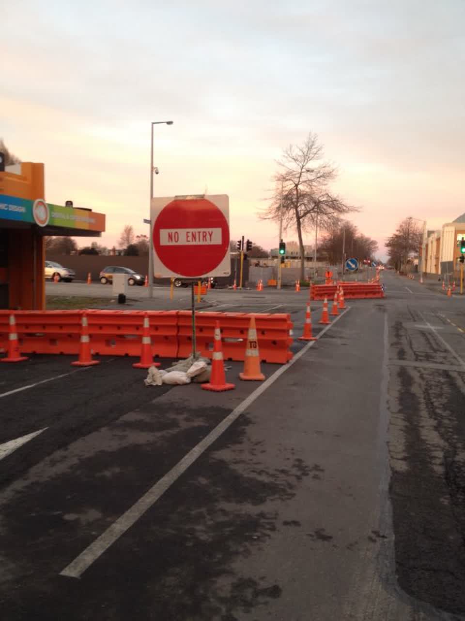 The photograph attached to this roading/streets report