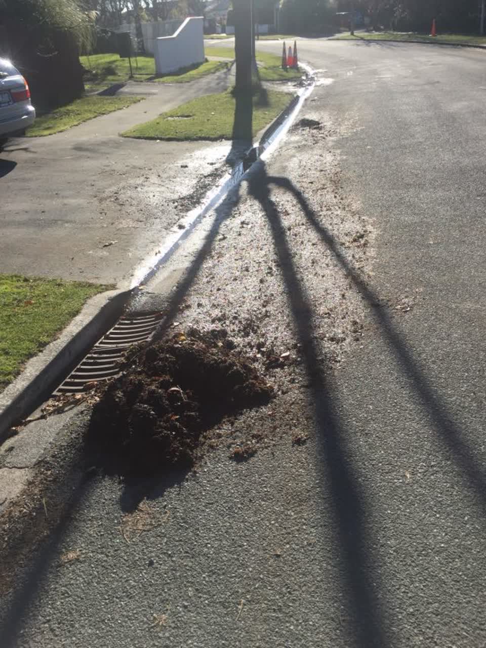 The photograph attached to this roading/streets report