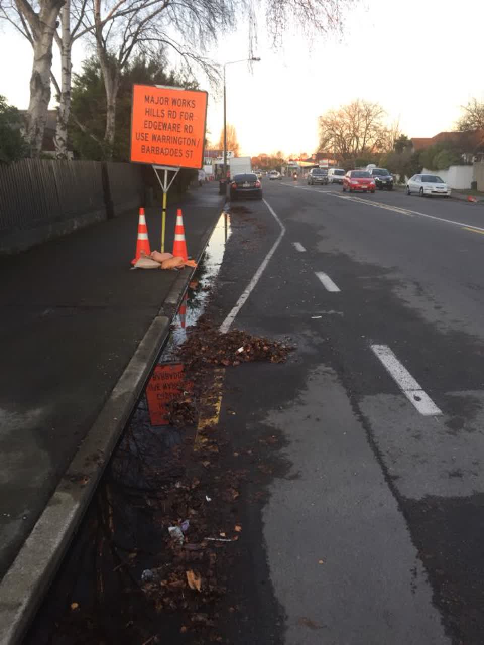 The photograph attached to this wastewater/stormwater report