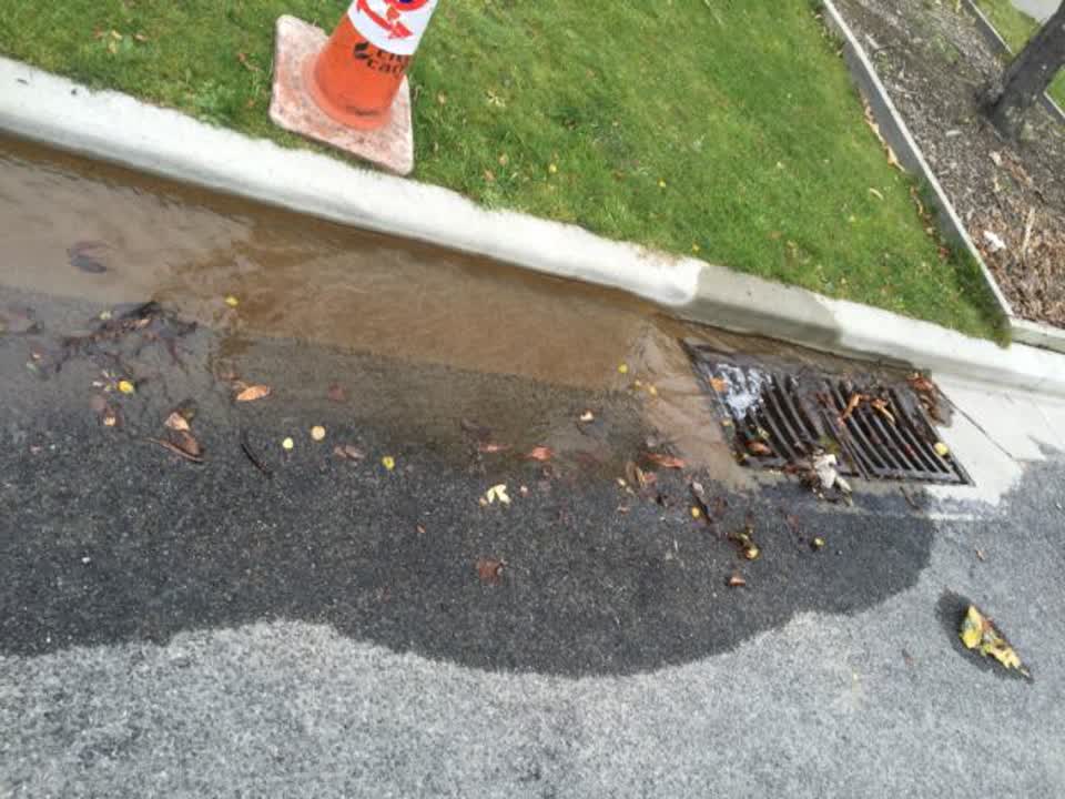 The photograph attached to this wastewater/stormwater report