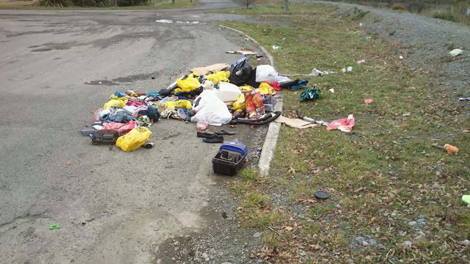 The photograph attached to this rubbish/recycling report