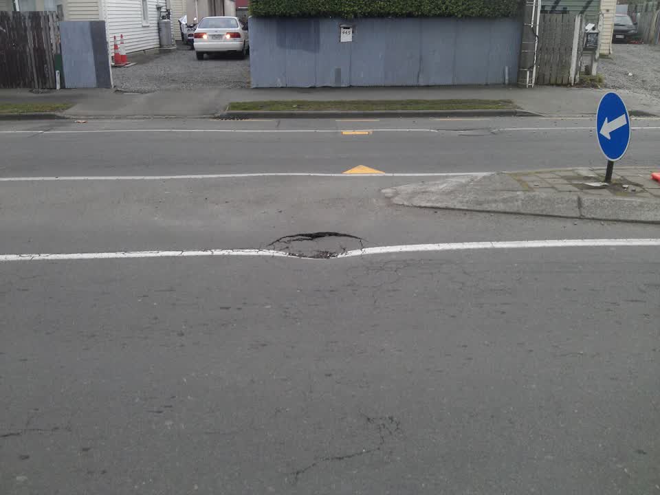 The photograph attached to this roading/streets report
