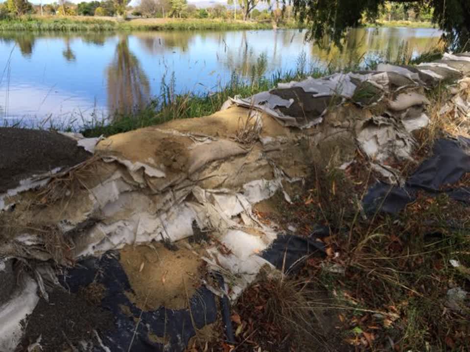 The photograph attached to this wastewater/stormwater report