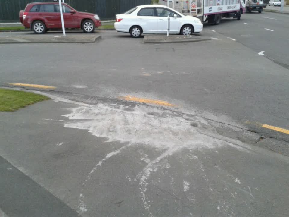 The photograph attached to this roading/streets report