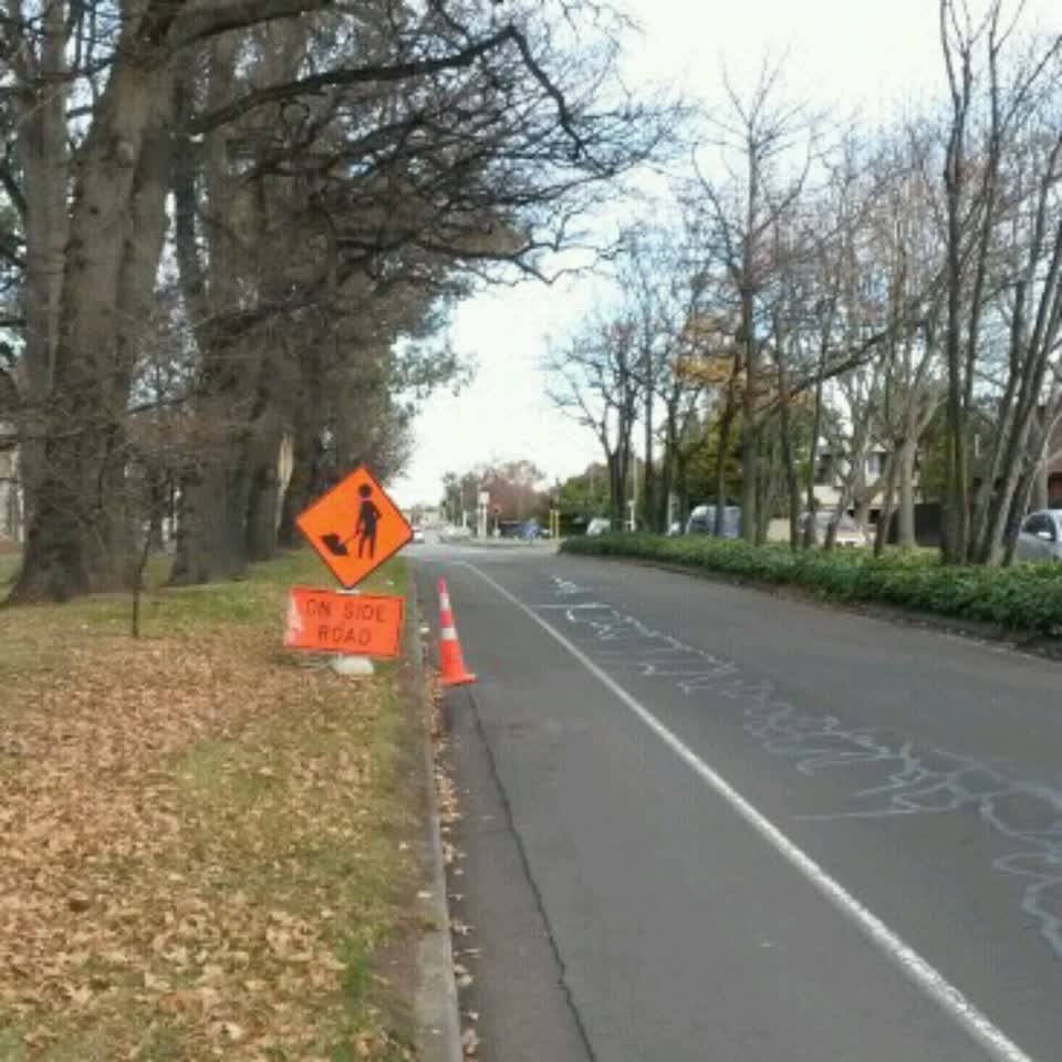 The photograph attached to this roading/streets report