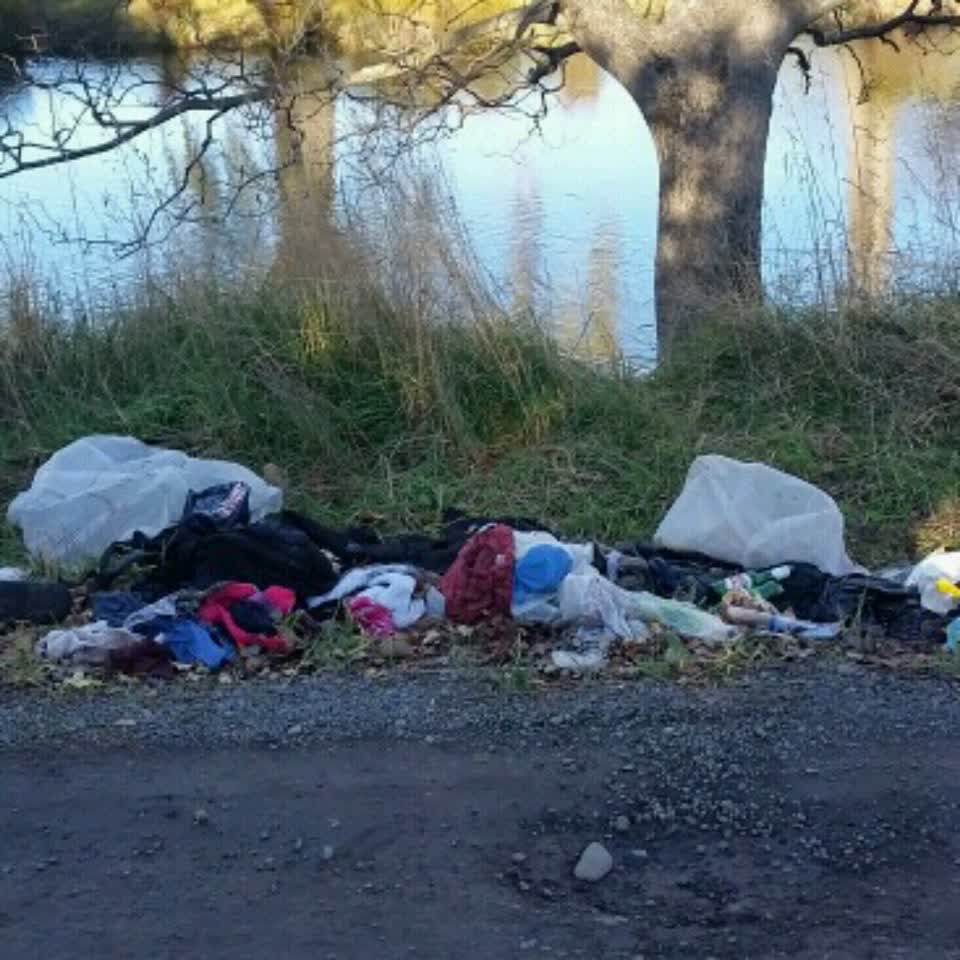 The photograph attached to this rubbish/recycling report