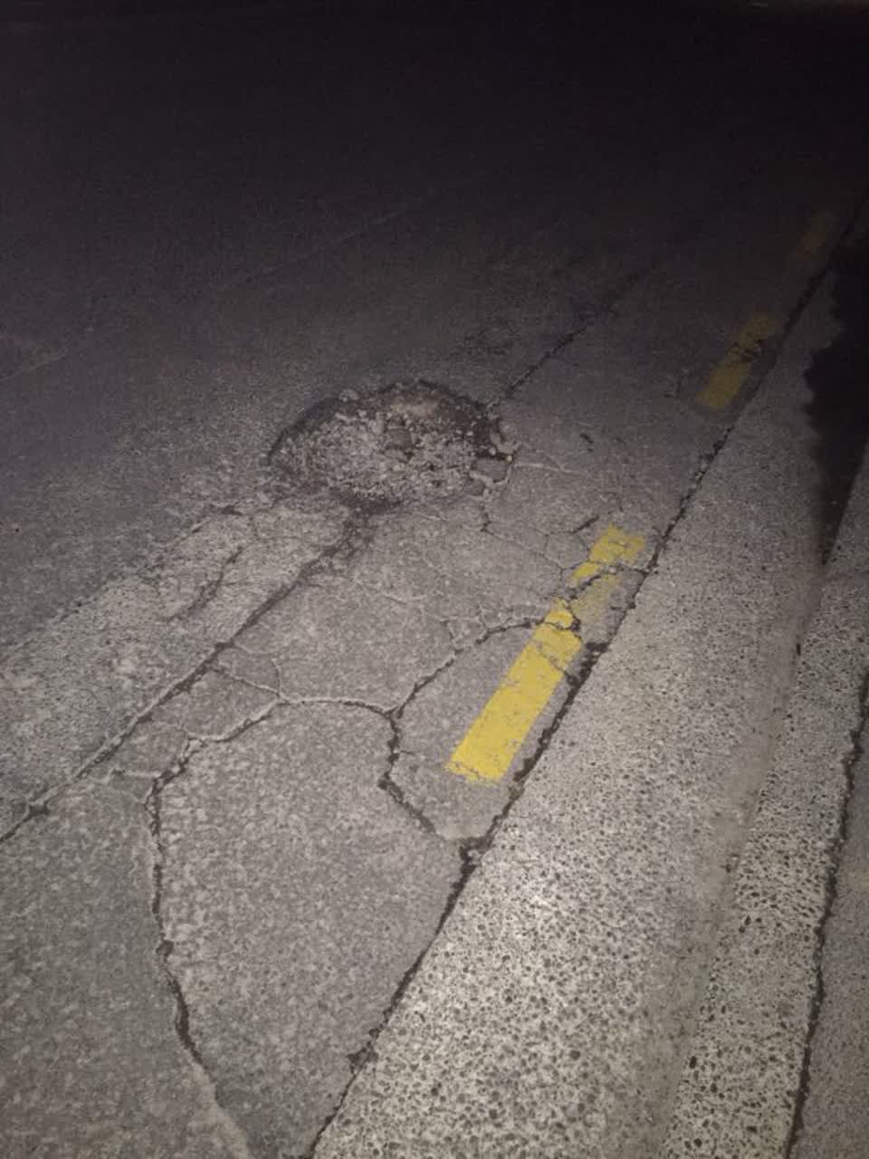 The photograph attached to this roading/streets report