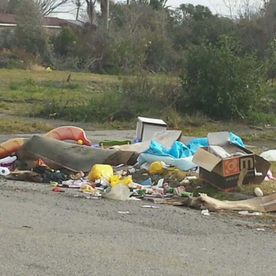 The photograph attached to this rubbish/recycling report