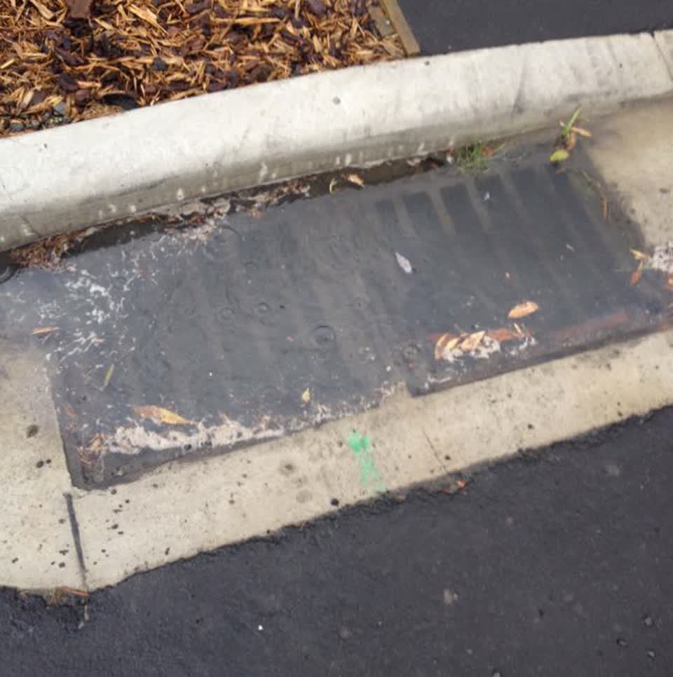 The photograph attached to this wastewater/stormwater report