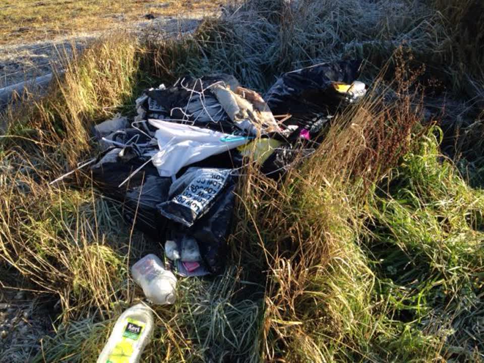 The photograph attached to this rubbish/recycling report