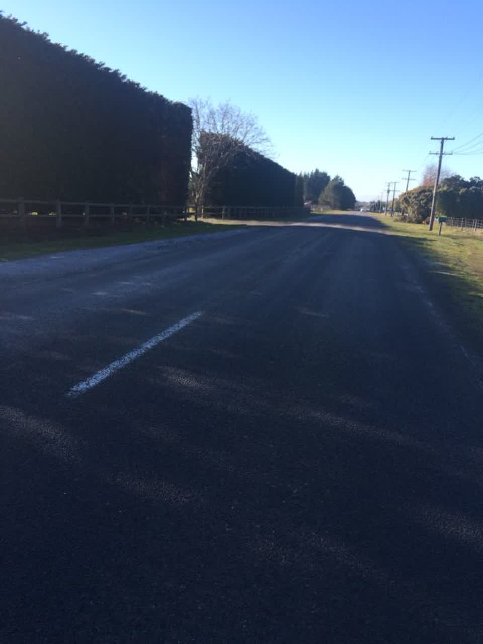 The photograph attached to this roading/streets report