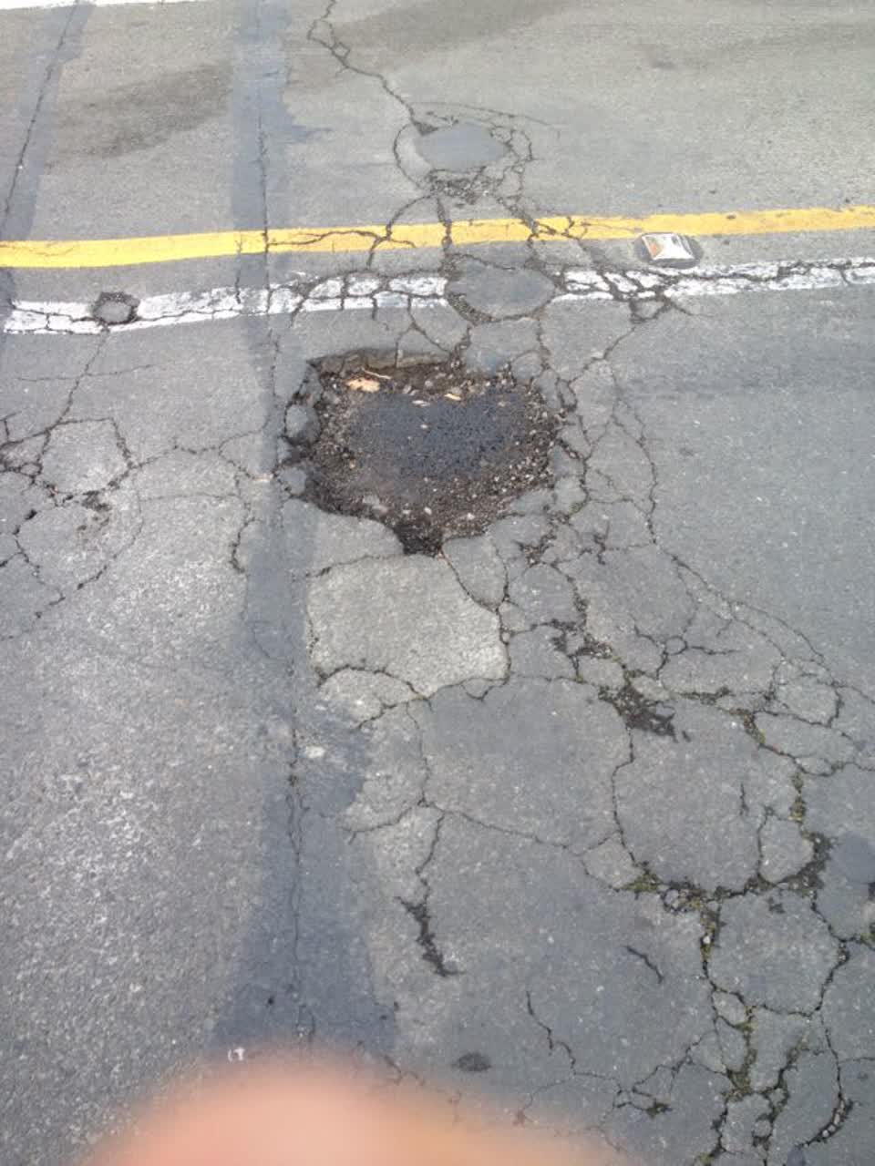 The photograph attached to this roading/streets report