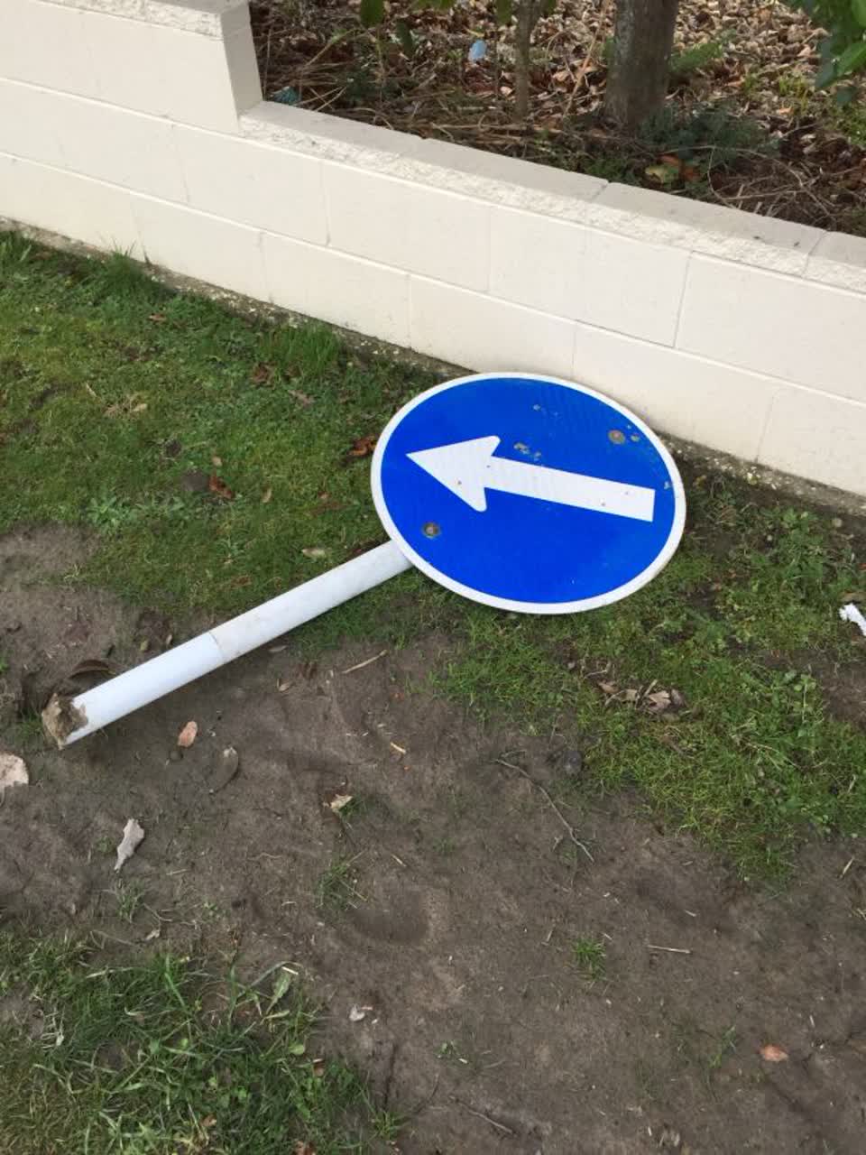 The photograph attached to this roading/streets report