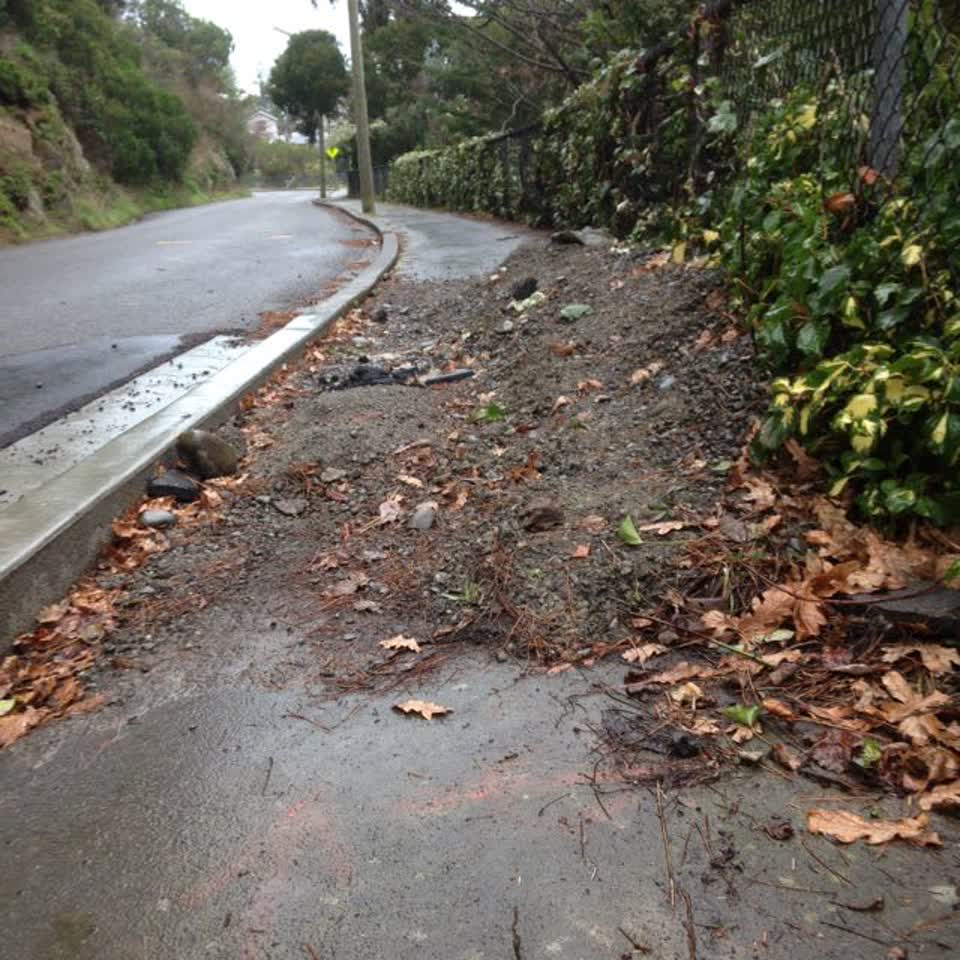 The photograph attached to this roading/streets report