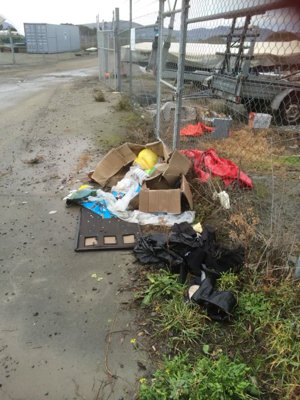 The photograph attached to this rubbish/recycling report