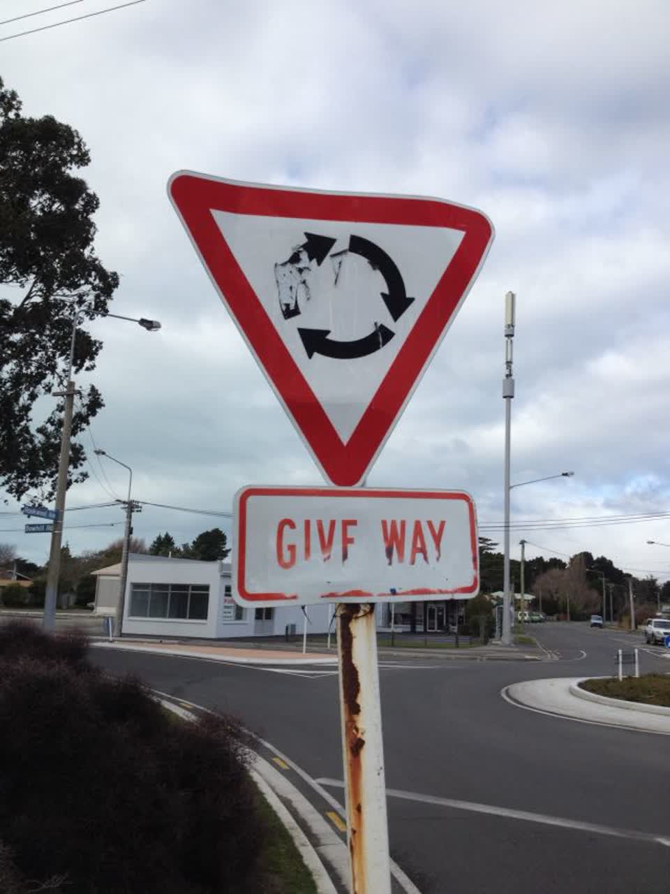The photograph attached to this roading/streets report
