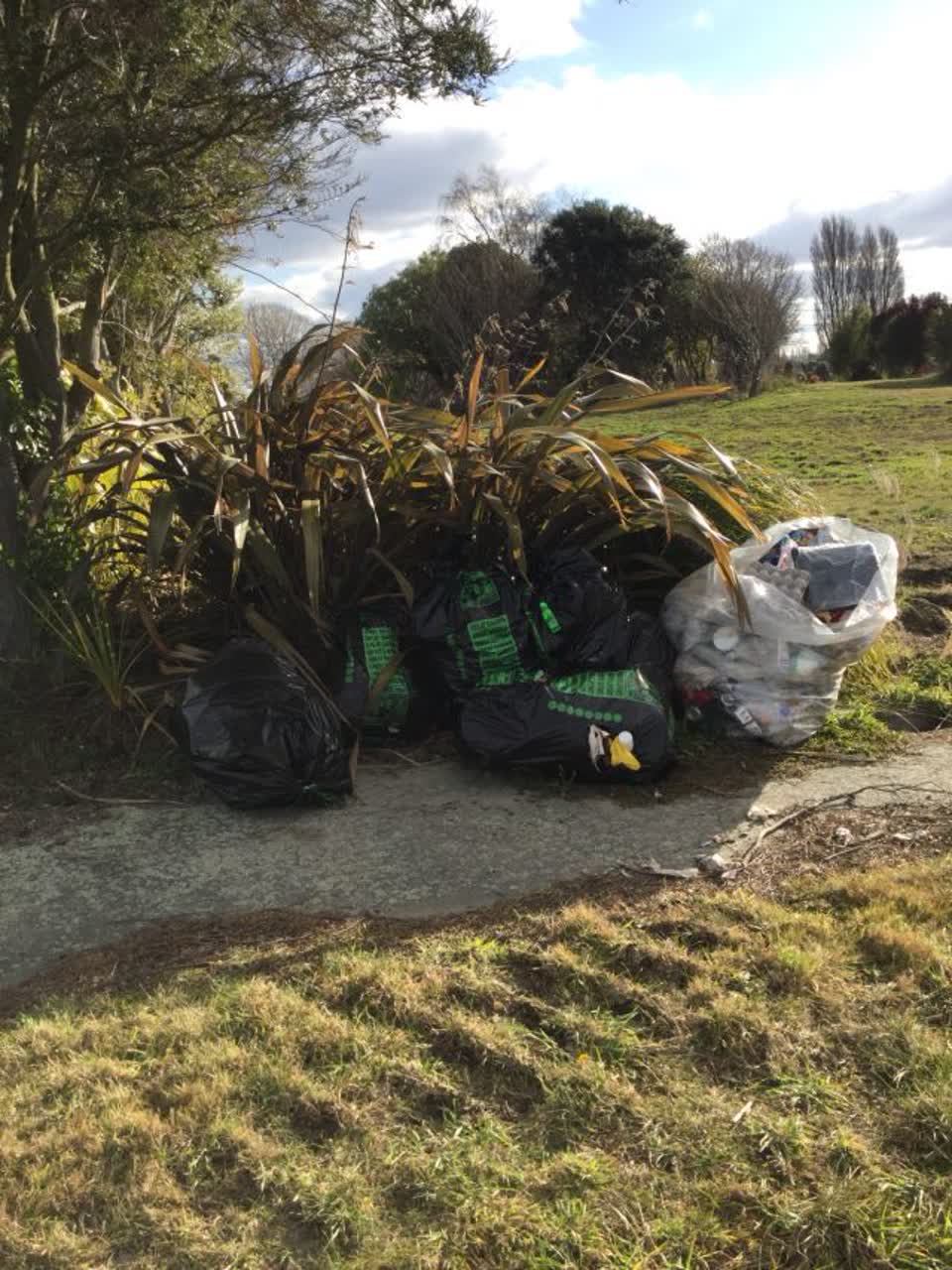 The photograph attached to this rubbish/recycling report