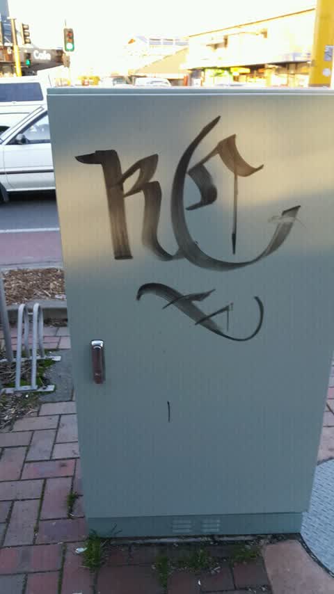 Graffiti, a report photo