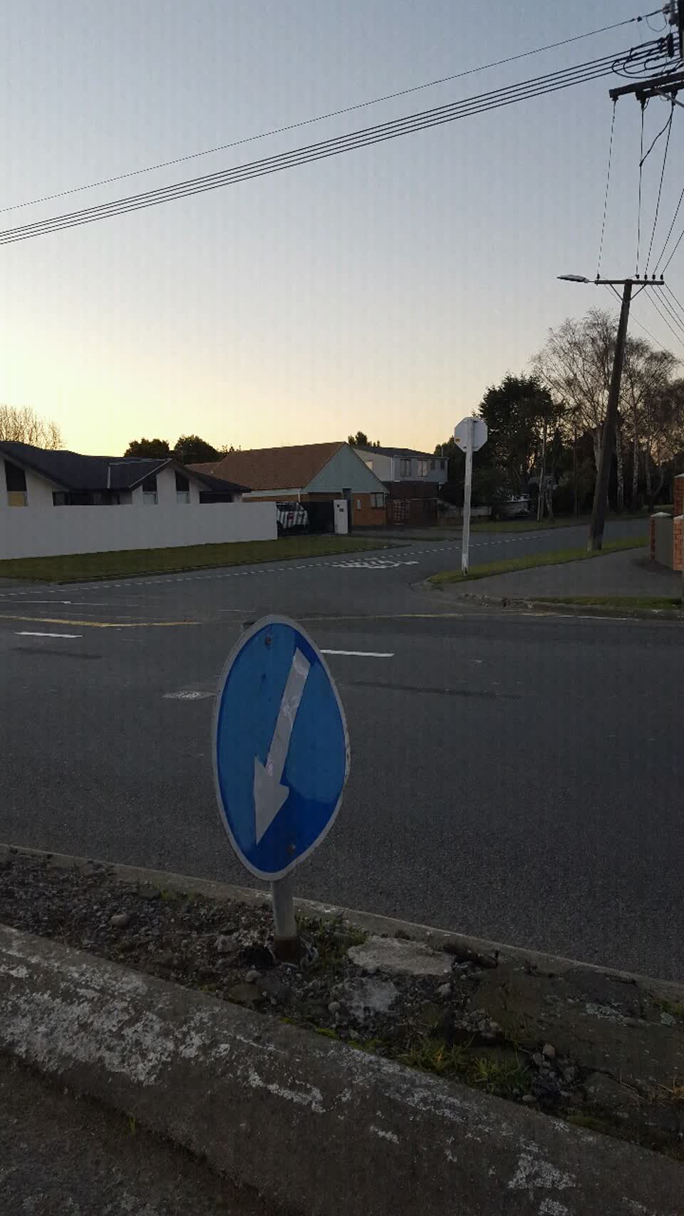 The photograph attached to this roading/streets report