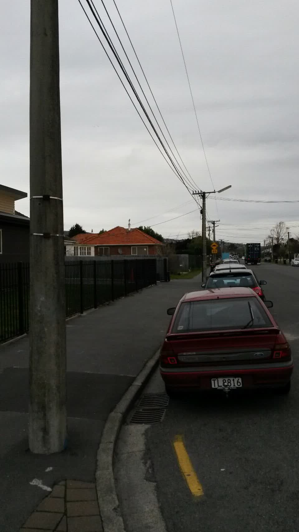 The photograph attached to this roading/streets report