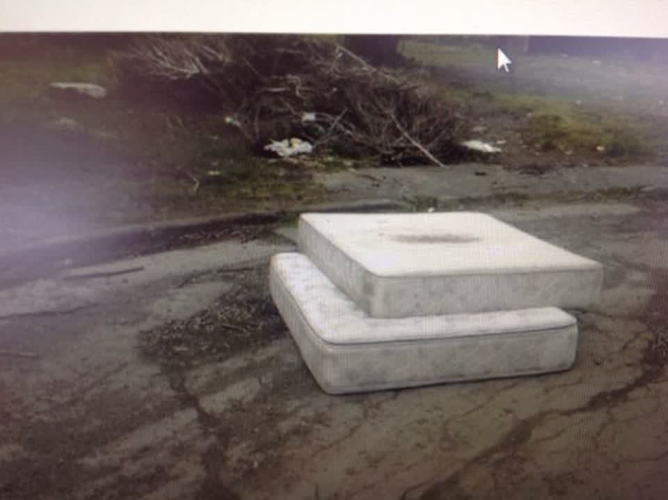 The photograph attached to this rubbish/recycling report