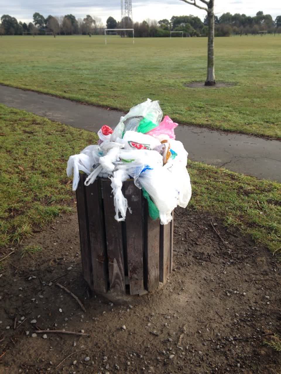 The photograph attached to this rubbish/recycling report