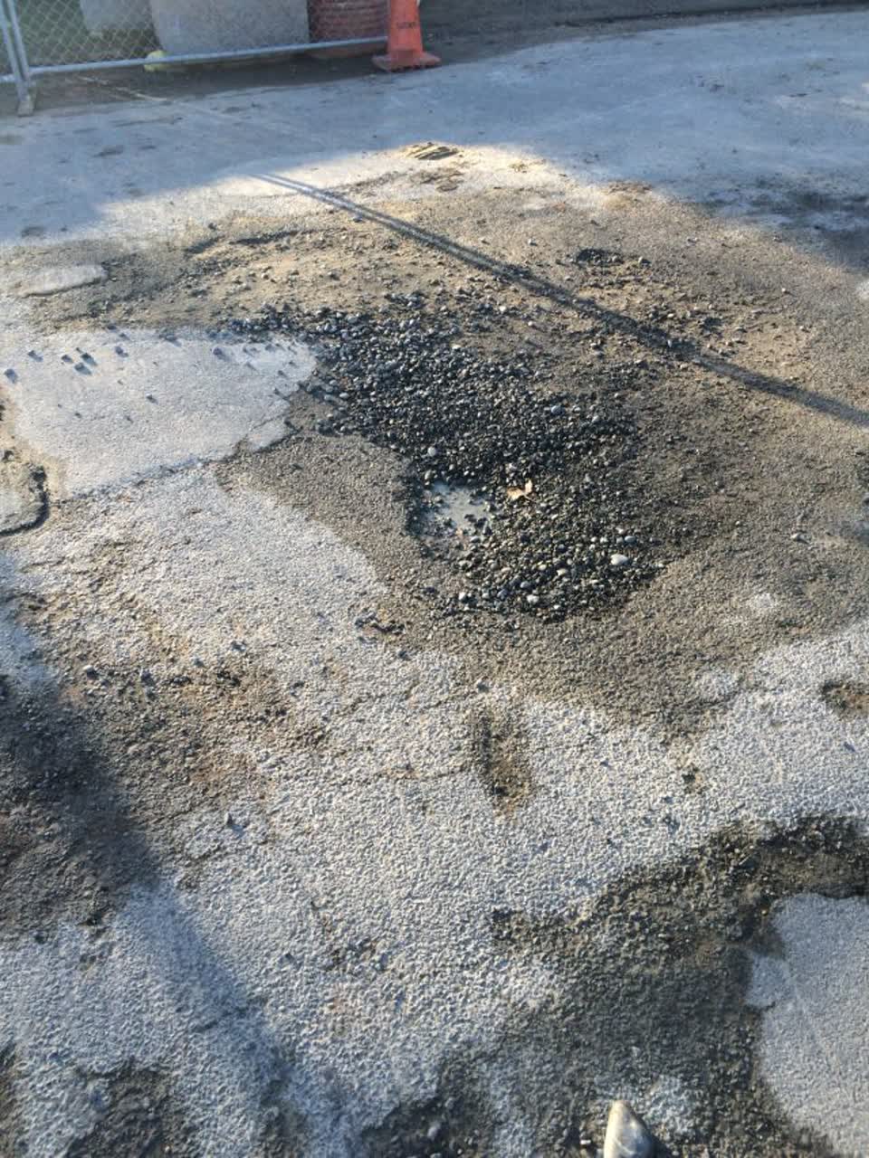 The photograph attached to this roading/streets report