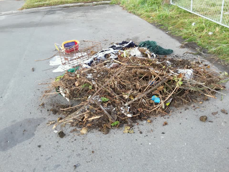 The photograph attached to this rubbish/recycling report
