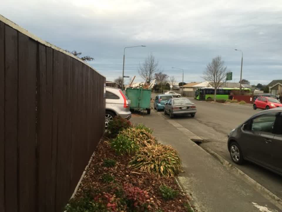 The photograph attached to this roading/streets report
