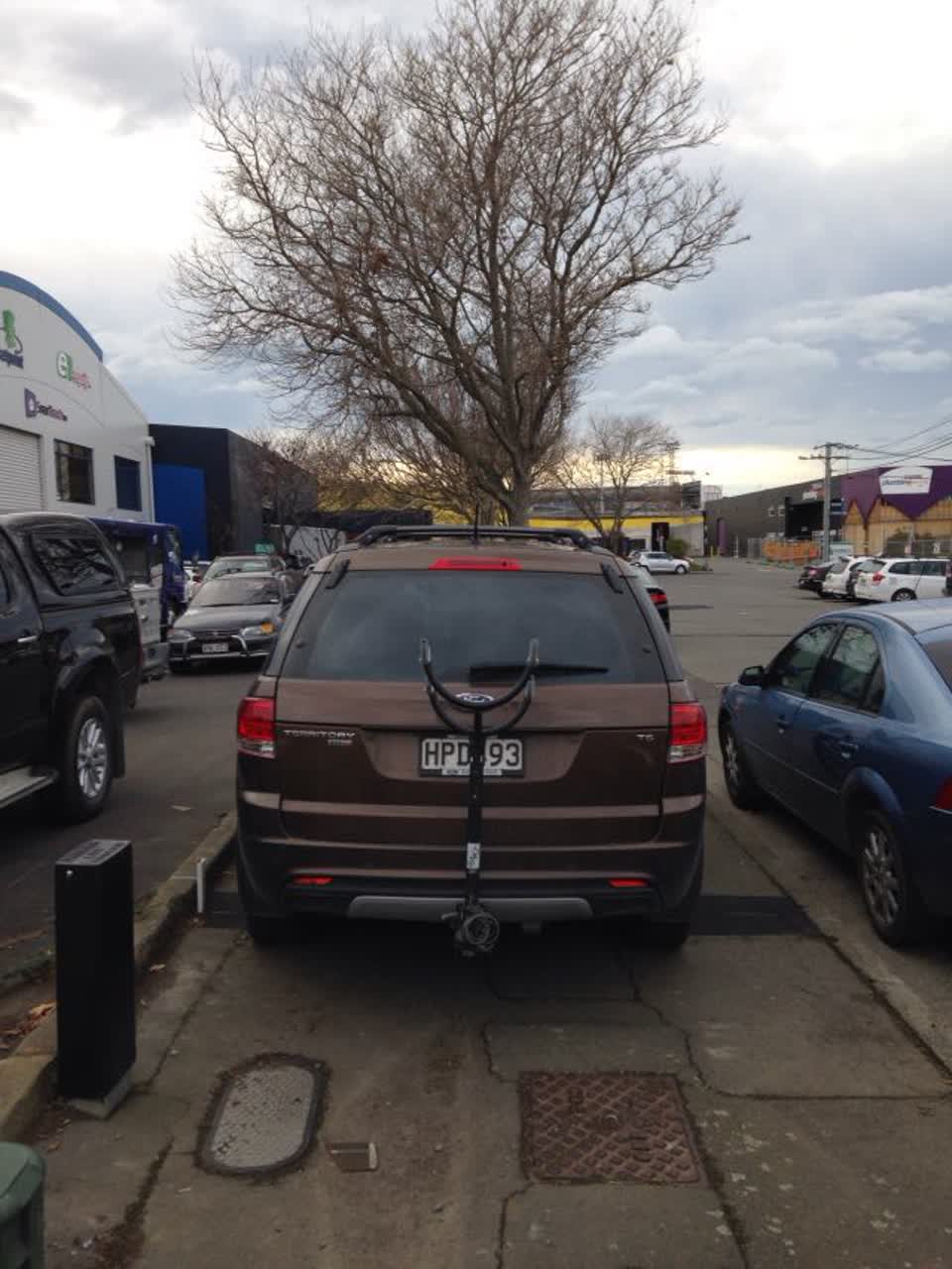 The photograph attached to this roading/streets report