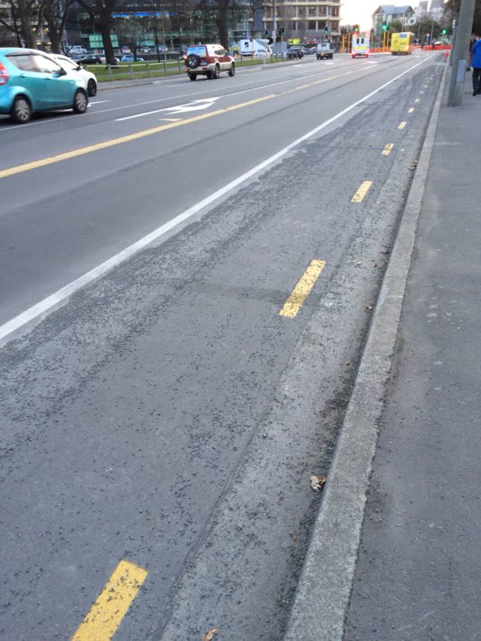 The photograph attached to this roading/streets report