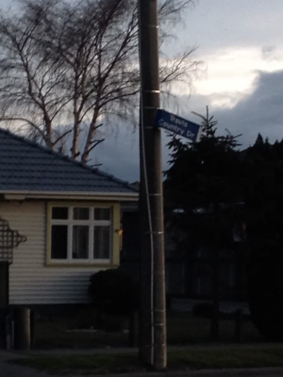 The photograph attached to this roading/streets report