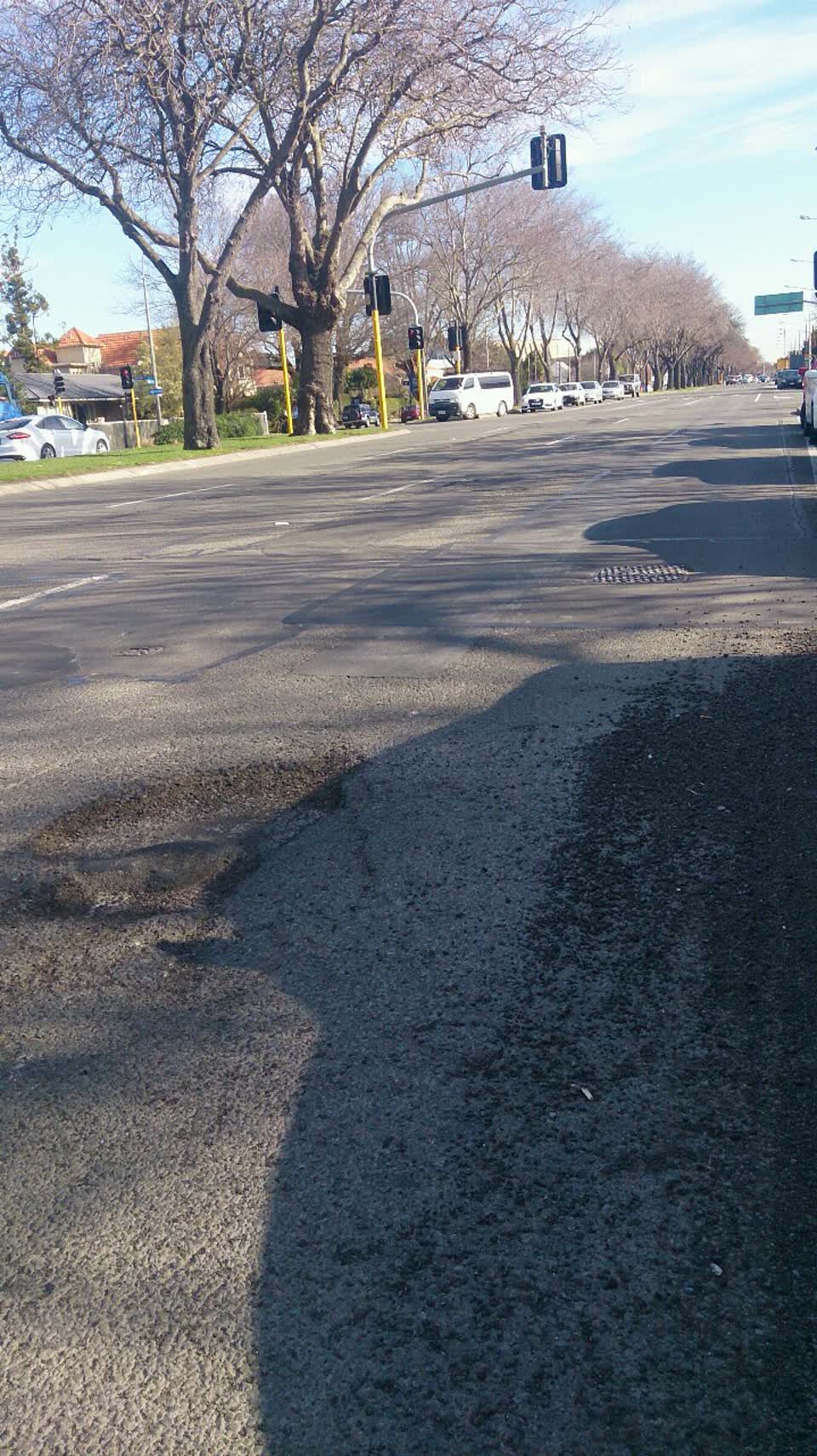 The photograph attached to this roading/streets report