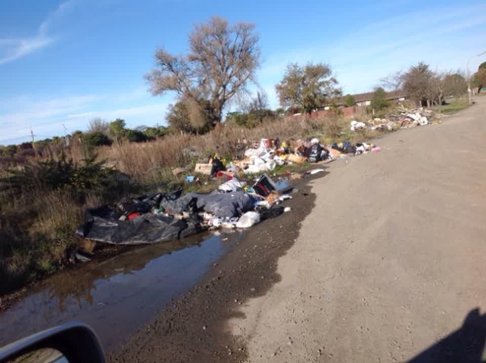 The photograph attached to this rubbish/recycling report