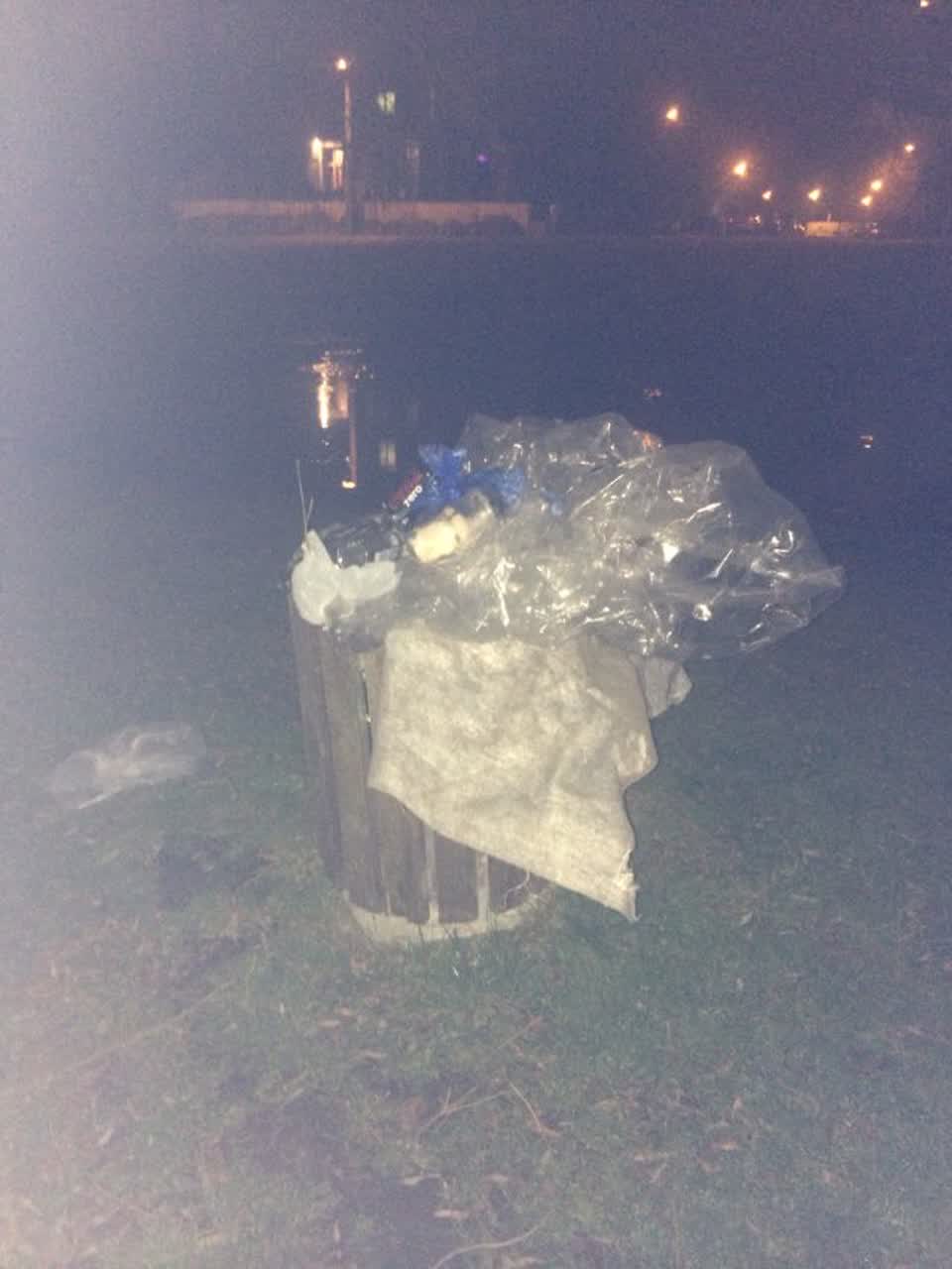 The photograph attached to this rubbish/recycling report