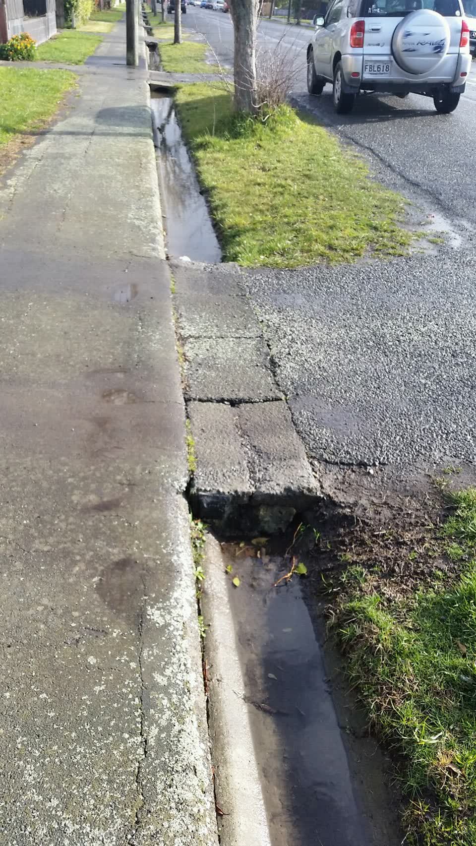 The photograph attached to this wastewater/stormwater report