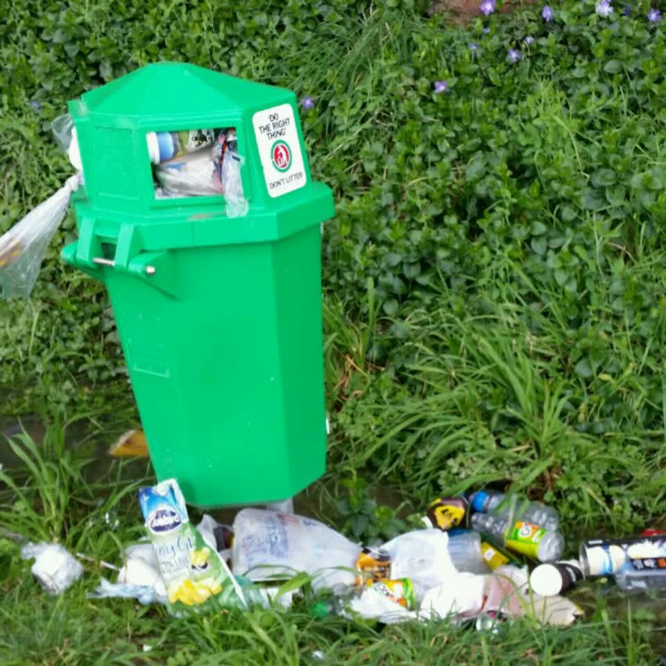 The photograph attached to this rubbish/recycling report