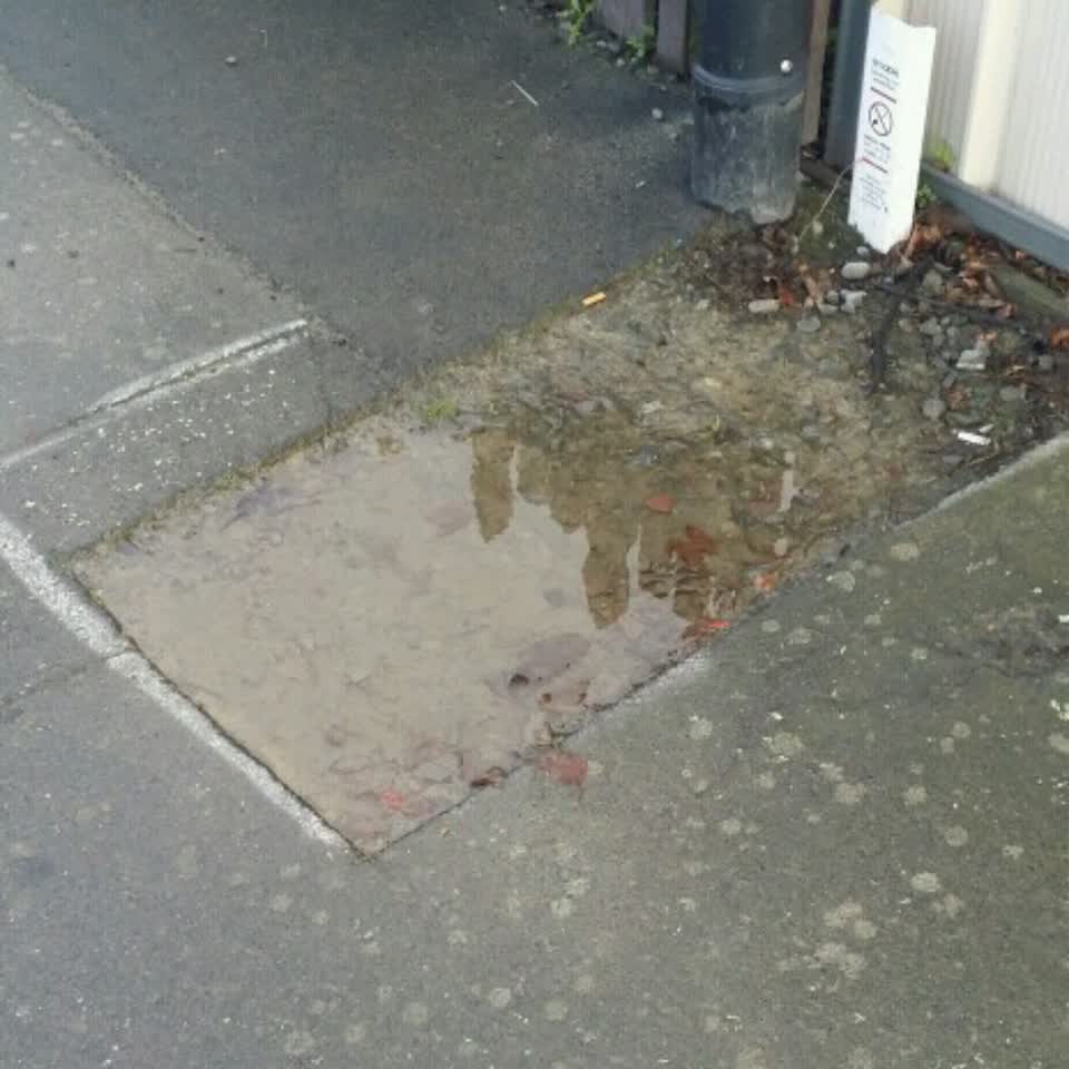 The photograph attached to this roading/streets report