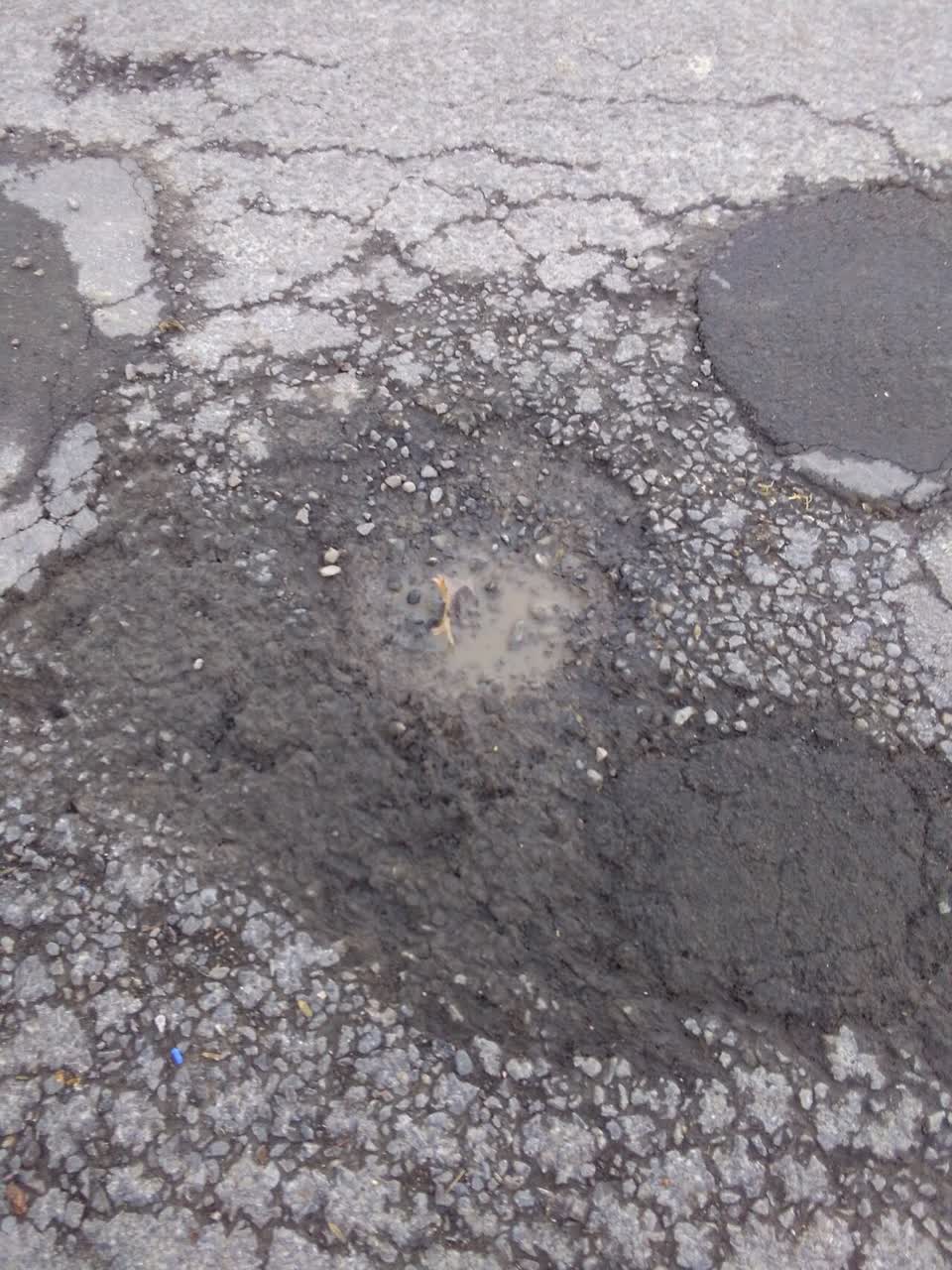 The photograph attached to this roading/streets report