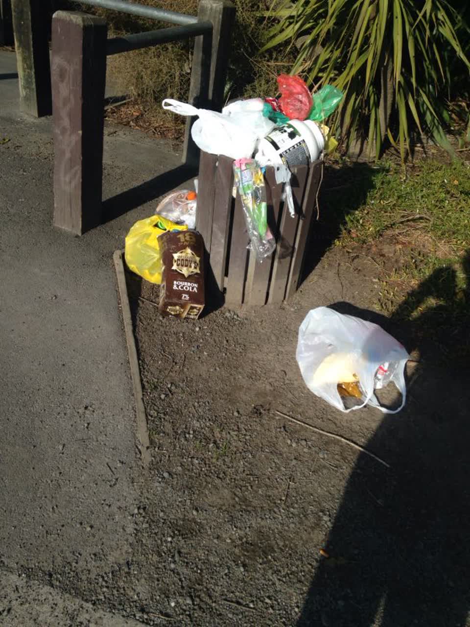 The photograph attached to this rubbish/recycling report