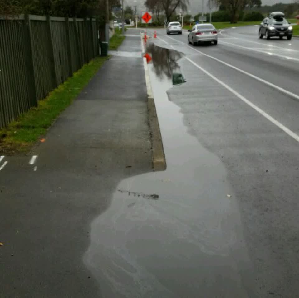 The photograph attached to this wastewater/stormwater report