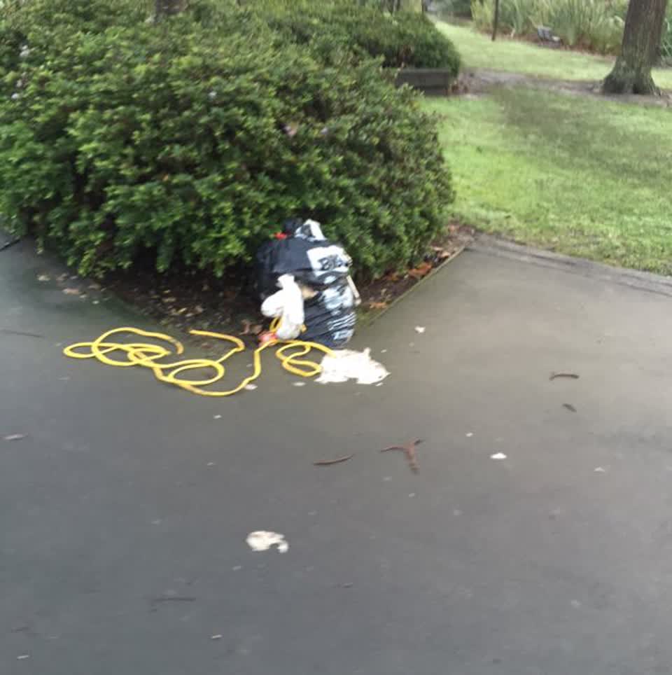 The photograph attached to this rubbish/recycling report