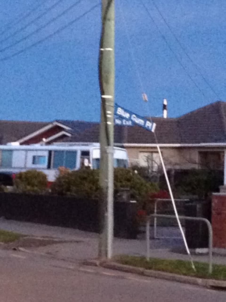 The photograph attached to this roading/streets report