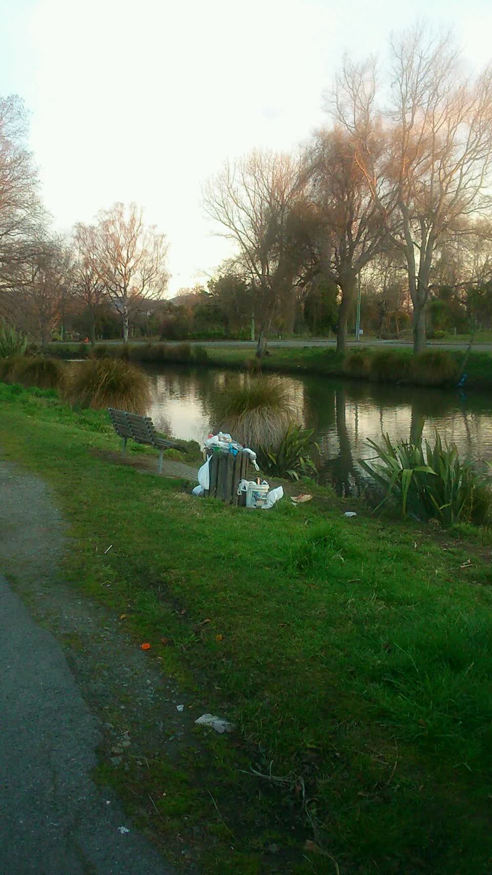The photograph attached to this rubbish/recycling report