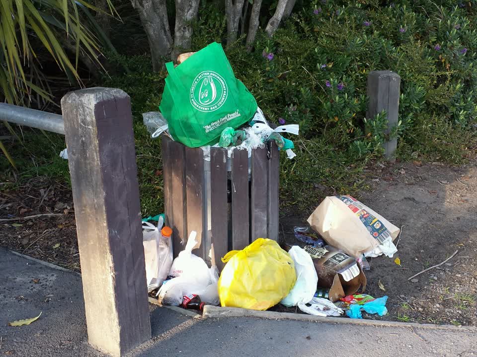 The photograph attached to this rubbish/recycling report