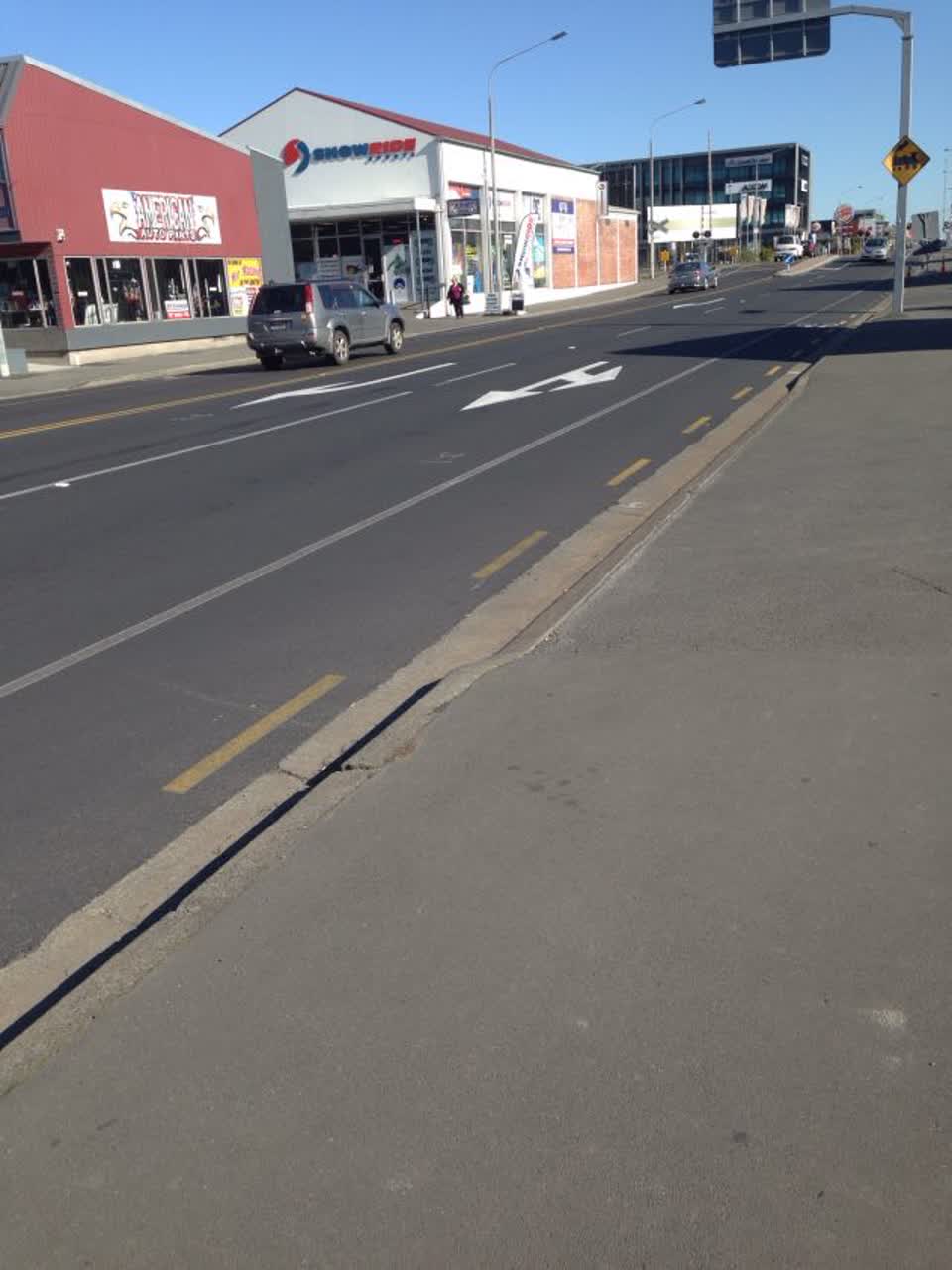 The photograph attached to this roading/streets report