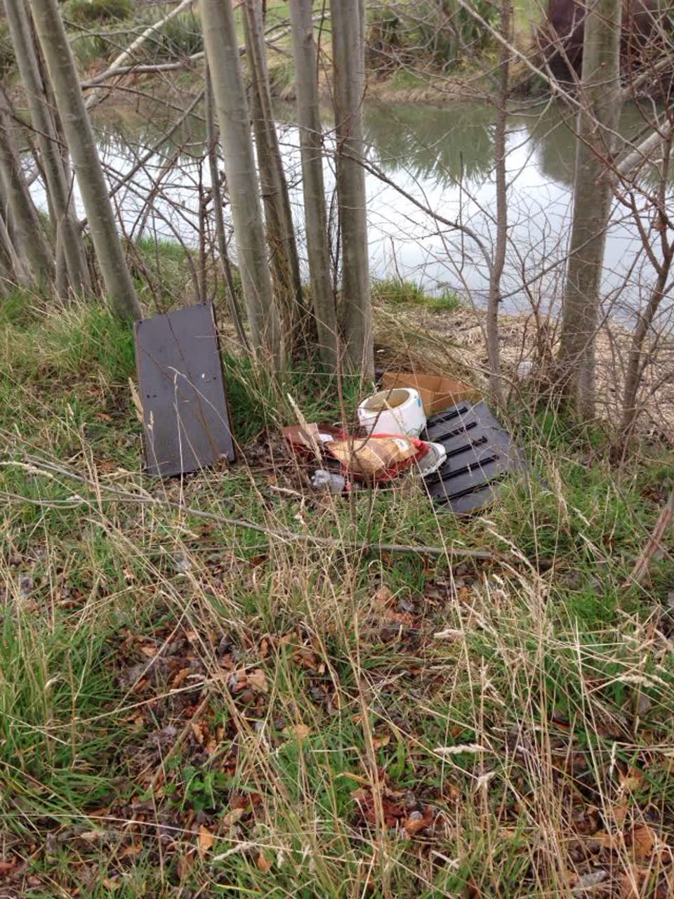 The photograph attached to this rubbish/recycling report