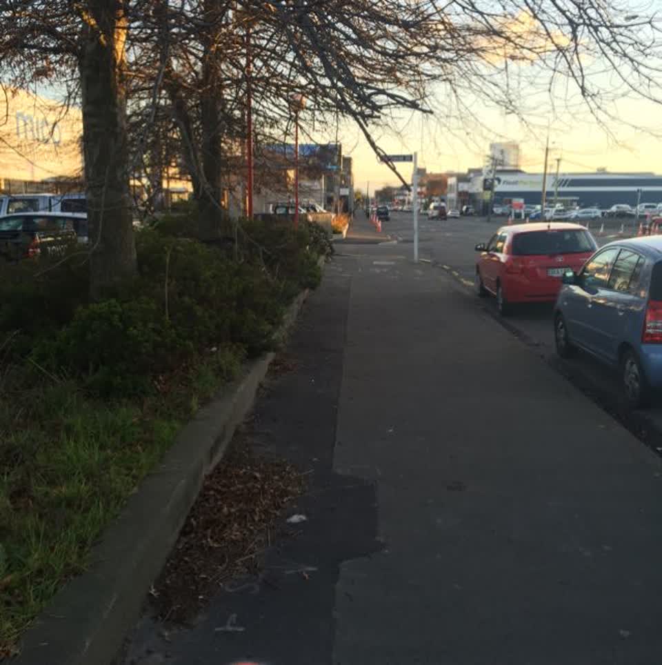 The photograph attached to this roading/streets report