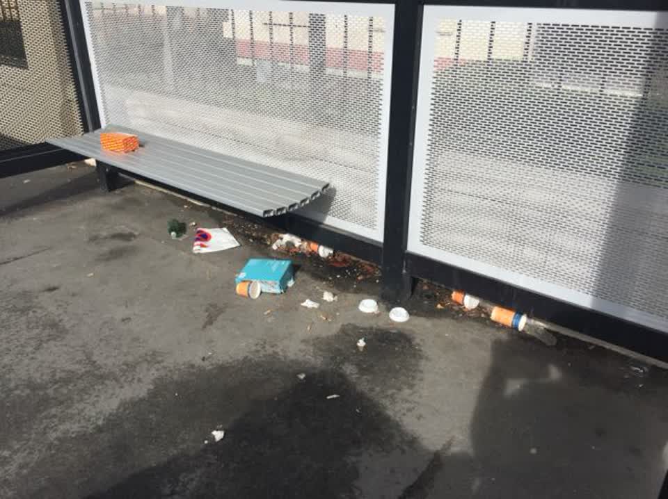 The photograph attached to this rubbish/recycling report