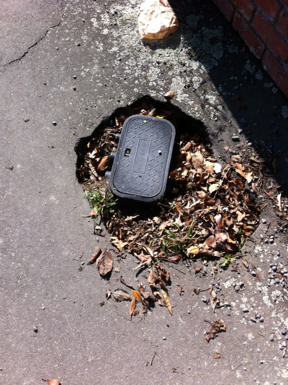 The photograph attached to this roading/streets report